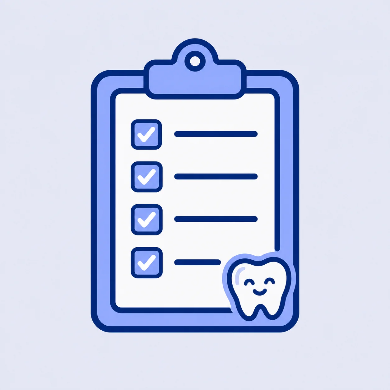 A clipboard with a ticked treatment plan